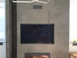 Настоящий дровяной камин в таунхаусе