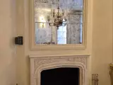 Классический камин с открытой топкой в мраморе (4)