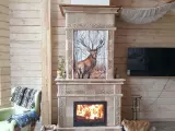 Изразцовый камин с корпусом под дальнейшую отделку