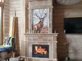 Изразцовый камин с корпусом под дальнейшую отделку