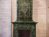 Изразцовый камин с открытой топкой